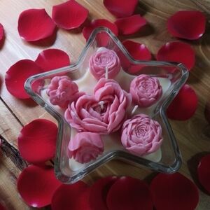 Celestial Rose Handmade Soy Wax Candle Home Decor Valentines Day Gift